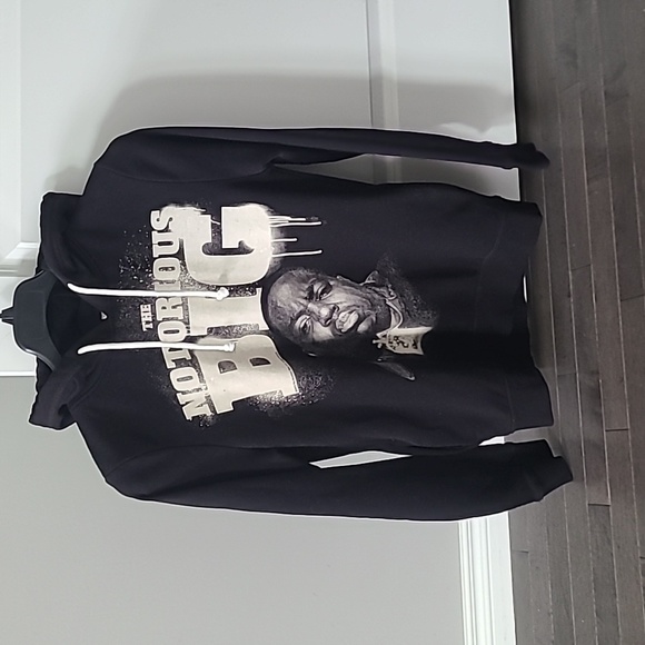 Mens Notorious B.I.G Bigfie Smalls hoodie Suze S small - Picture 1 of 4